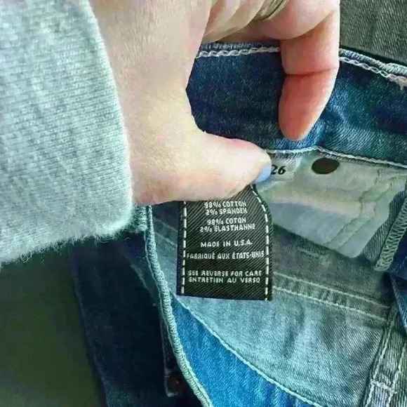 Medium wash 7 For All Man Kind denim shorts - Picture 3 of 3